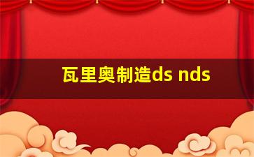 瓦里奥制造ds nds